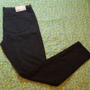 Uniqlo leggings pants black with grey specs XL